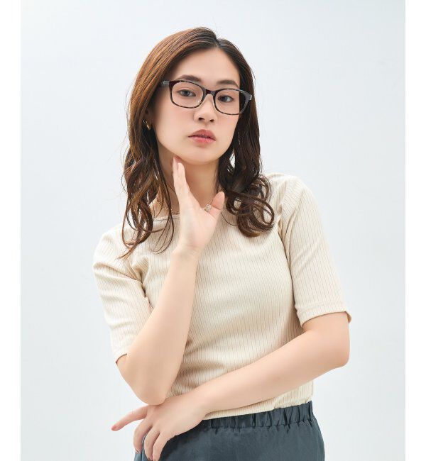  「ウェリントン型 メガネ｜軽量 柔軟性｜ズレ落ち防止｜伊達メガネ｜読書 ビジネス  レンズ交換券付」|メガネ|