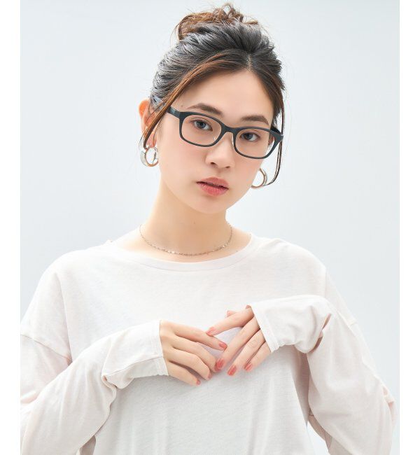  「ウェリントン型 メガネ｜軽量 柔軟性｜ズレ落ち防止｜伊達メガネ｜読書 ビジネス  レンズ交換券付」|メガネ|