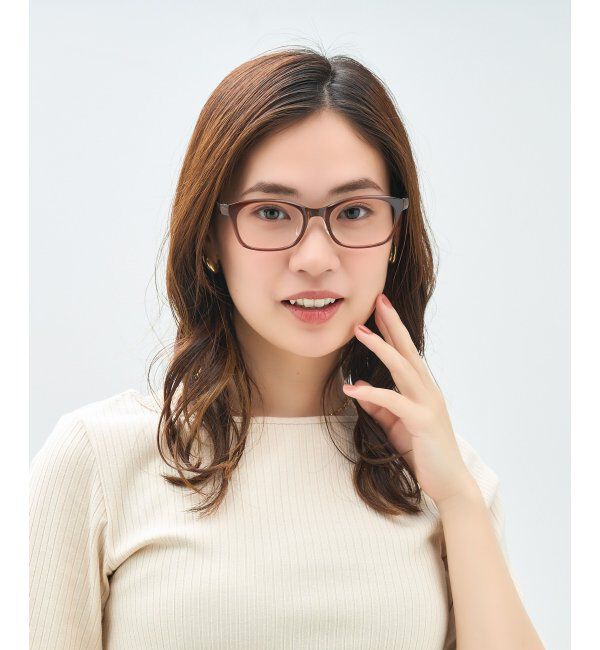  「ウェリントン型 メガネ｜軽量 柔軟性｜ズレ落ち防止｜伊達メガネ｜読書 ビジネス  レンズ交換券付」|メガネ|