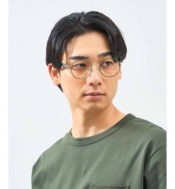  「Zoff｜STUDIO SEVEN｜ボストン型 メガネ スタジオセブン メタル｜伊達メガネ 度付きメガネ レンズ交換券付」|メガネ|