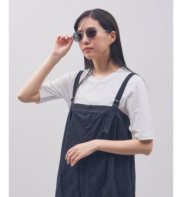  「Zoff｜STUDIO SEVEN｜オーバル型 サングラス メタルフレーム｜紫外線防止 UVカット」|サングラス|