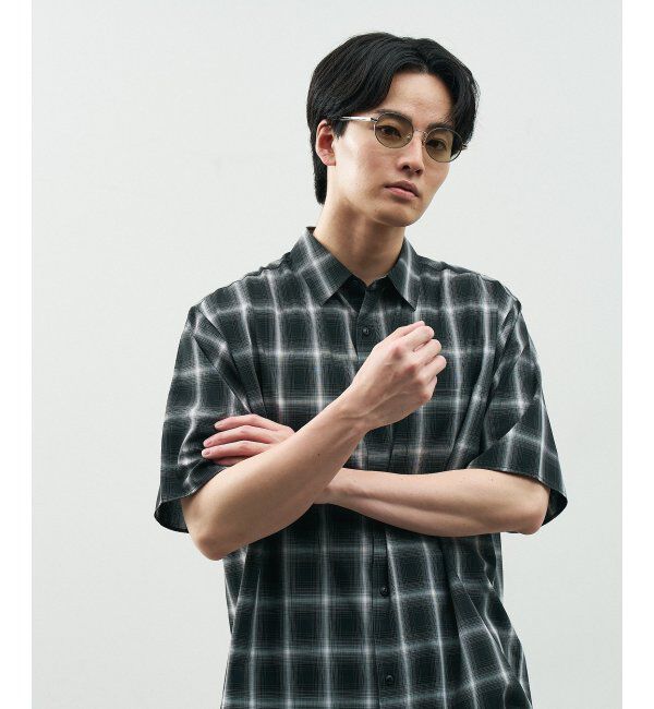  「Zoff｜STUDIO SEVEN｜オーバル型 サングラス メタルフレーム｜紫外線防止 UVカット」|サングラス|