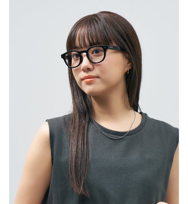  「Zoff｜STUDIO SEVEN｜ウェリントン型 メガネ 太縁フレーム 黒縁｜伊達メガネ 度付きメガネ レンズ交換券付」|メガネ|