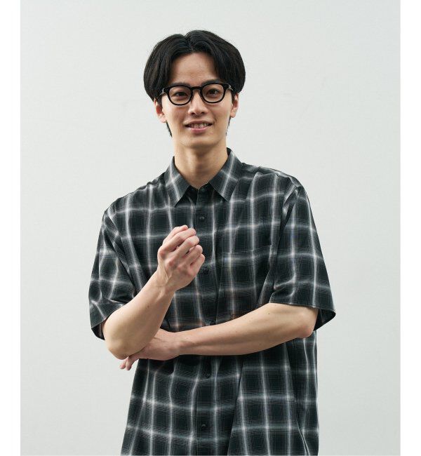  「Zoff｜STUDIO SEVEN｜ウェリントン型 メガネ 太縁フレーム 黒縁｜伊達メガネ 度付きメガネ レンズ交換券付」|メガネ|