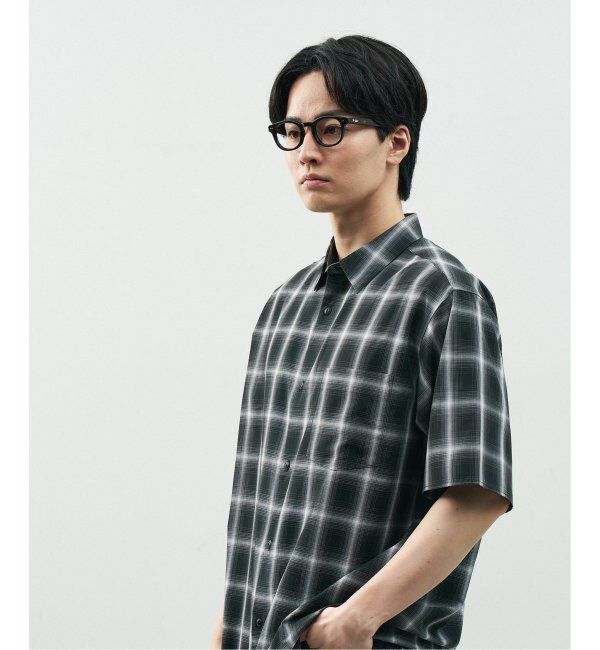  「Zoff｜STUDIO SEVEN｜ウェリントン型 メガネ 太縁フレーム 黒縁｜伊達メガネ 度付きメガネ レンズ交換券付」|メガネ|