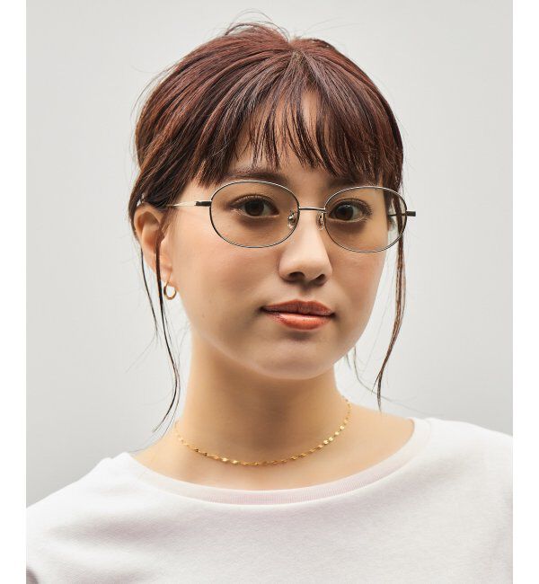  「SUNCUTGlasses/UV100%CUT オーバル型 サングラス カラーレンズ  紫外線対策 UVカット ユニセックス」|サングラス|ゴールド