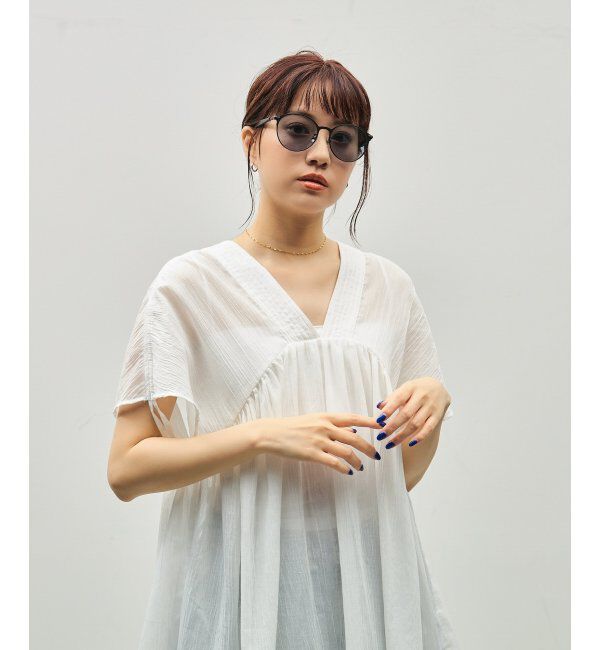  「SUNCUTGlasses/UV100%CUT サングラス｜ラバーテンプル｜ズレ落ち防止｜カラーレンズ｜紫外線対策 UVカット」|サングラス|