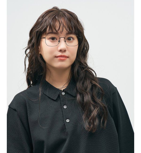  「ウェリントン型 メガネ 軽量｜メタルフレーム｜伊達メガネ 度付きメガネ｜大人可愛い  レンズ交換券付」|メガネ|