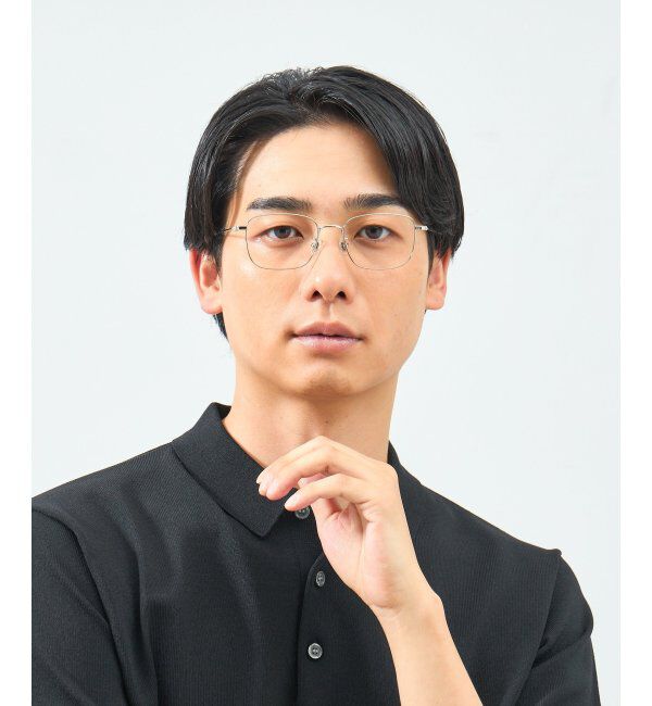  「ウェリントン型 メガネ 軽量｜メタルフレーム｜伊達メガネ 度付きメガネ｜大人可愛い  レンズ交換券付」|メガネ|