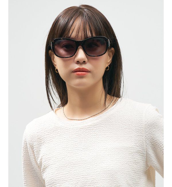  「Zoff｜takashi kumagai ウェリントン型 サングラス カラーレンズ｜大きめフレーム｜紫外線対策 UVカット  」|サングラス|