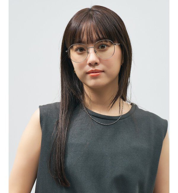  「【WEB 限定】Zoff｜takashi kumagai ボストン型 サングラス 丸型｜メタルフレーム｜紫外線対策 UVカット  」|サングラス|