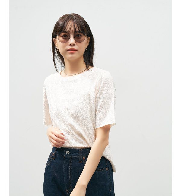  「【WEB 限定】Zoff｜takashi kumagai ボストン型 サングラス 丸型｜メタルフレーム｜紫外線対策 UVカット  」|サングラス|