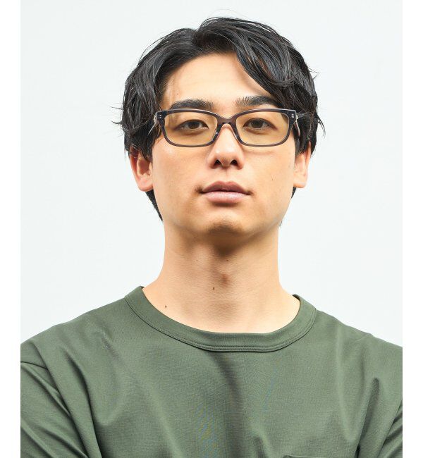  「【WEB 限定】Zoff｜takashi kumagai ウェリントン型 サングラス 横長フレーム｜紫外線対策 UVカット  」|サングラス|