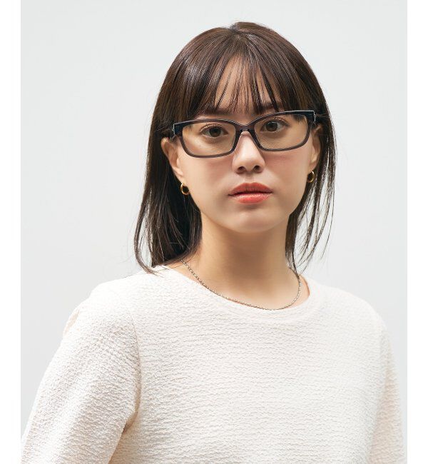  「【WEB 限定】Zoff｜takashi kumagai ウェリントン型 サングラス 横長フレーム｜紫外線対策 UVカット  」|サングラス|