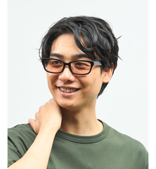  「【WEB 限定】Zoff｜takashi kumagai ウェリントン型 サングラス 横長フレーム｜紫外線対策 UVカット  」|サングラス|