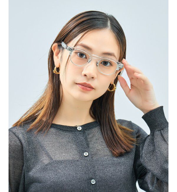  「Zoff｜UNITED ARROWS メガネ | [Luxe] 伊達メガネ 度付き ユナイテッドアローズ   レンズ交換券付」|メガネ|クリア