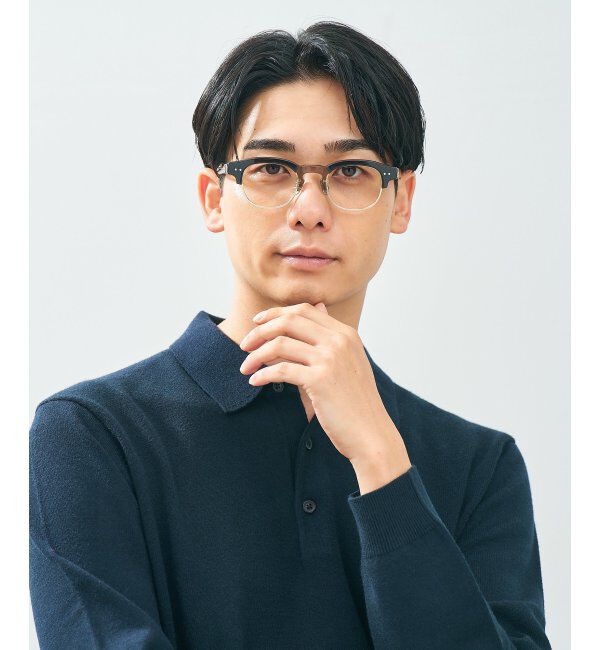  「Zoff｜UNITED ARROWS メガネ | [Luxe] 伊達メガネ 度付き ユナイテッドアローズ   レンズ交換券付」|メガネ|
