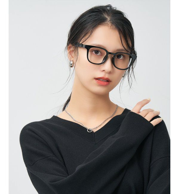  「ウェリントン型 メガネ | 軽量 伊達めがね・度付き ユニセックス Zoff  レンズ交換券付」|メガネ|