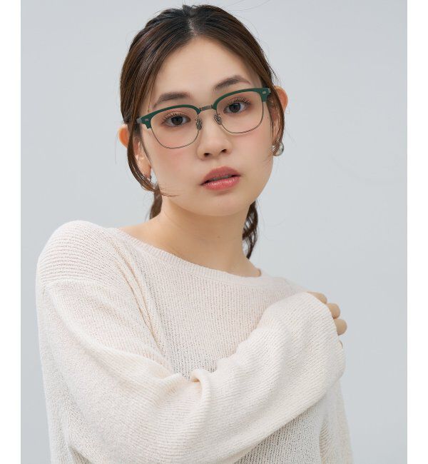  「メガネ | サーモント チタン アルミ製 軽量 メタル 伊達・度付き ユニセックス Zoff  レンズ交換券付」|メガネ|