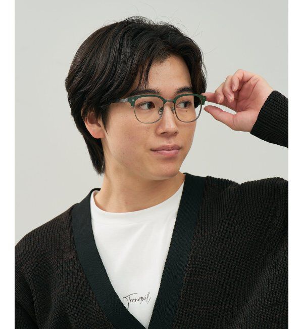  「メガネ | サーモント チタン アルミ製 軽量 メタル 伊達・度付き ユニセックス Zoff  レンズ交換券付」|メガネ|