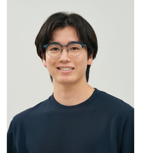  「メガネ | サーモント チタン アルミ製 軽量 メタル 伊達・度付き ユニセックス Zoff  レンズ交換券付」|メガネ|