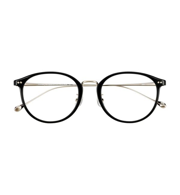  「ボストン型 メガネ | チタン 軽量 メタル コンビネーションフレーム TITANIUM (ビジネス) レンズ交換券付」|メガネ|