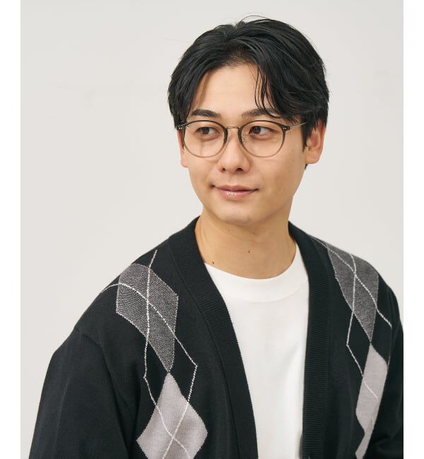  「ボストン型 メガネ | チタン 軽量 メタル コンビネーションフレーム TITANIUM (ビジネス) レンズ交換券付」|メガネ|