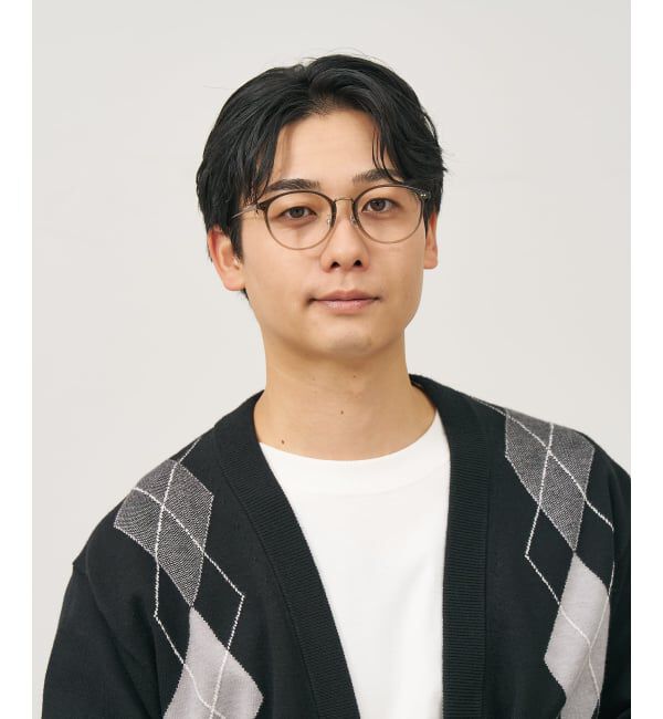  「ボストン型 メガネ | チタン 軽量 メタル コンビネーションフレーム TITANIUM (ビジネス) レンズ交換券付」|メガネ|