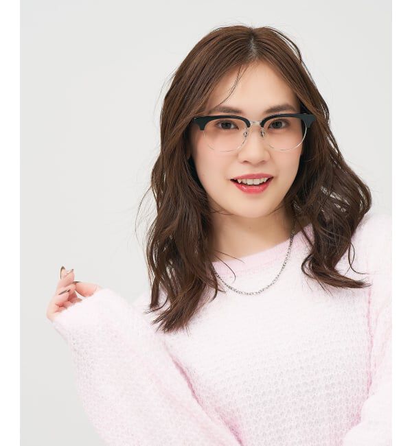  「跳ね上げ式メガネ（フリップアップ）大きめサイズ 眼鏡の上から 伊達めがね 度付き 度なし レンズ交換券付」|メガネ|