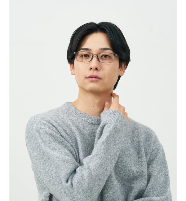  「スクエア型 メガネ | 横長 軽量 眼鏡 伊達めがね 度付き Zoff｜CLASSIC レンズ交換券付」|メガネ|