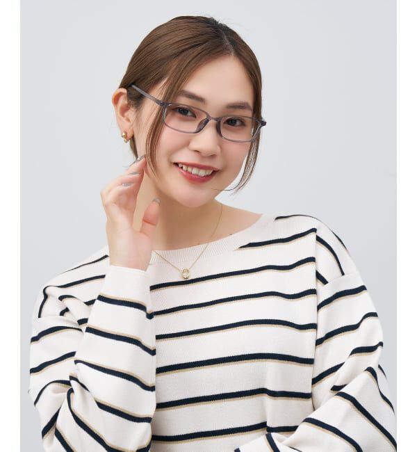  「スクエア型 メガネ | 横長 軽量 眼鏡 伊達めがね 度付き Zoff｜CLASSIC レンズ交換券付」|メガネ|