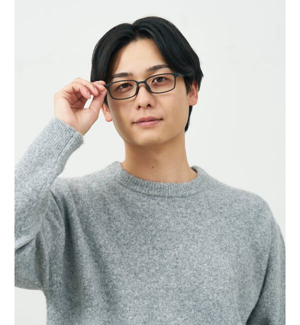  「スクエア型 メガネ | 横長 軽量 眼鏡 伊達めがね 度付き Zoff｜CLASSIC レンズ交換券付」|メガネ|