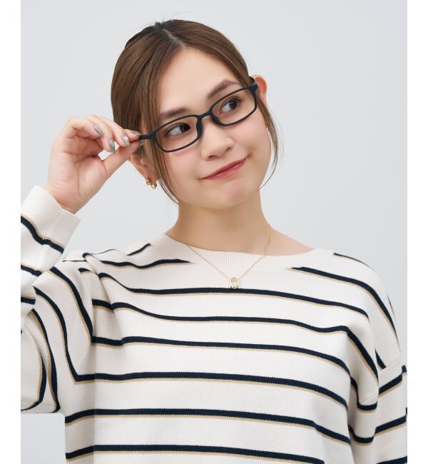  「スクエア型 メガネ | 横長 軽量 眼鏡 伊達めがね 度付き Zoff｜CLASSIC レンズ交換券付」|メガネ|