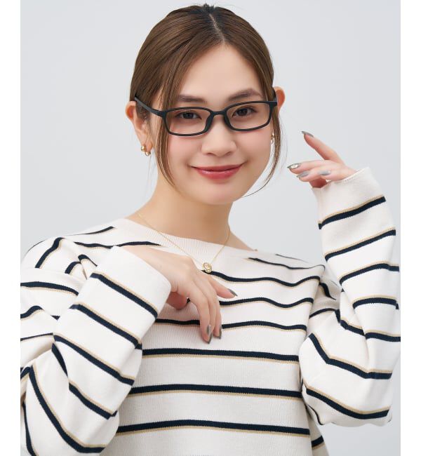  「スクエア型 メガネ | 横長 軽量 眼鏡 伊達めがね 度付き Zoff｜CLASSIC レンズ交換券付」|メガネ|