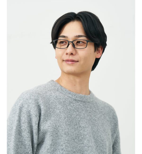  「スクエア型 メガネ | 横長 軽量 眼鏡 伊達めがね 度付き Zoff｜CLASSIC レンズ交換券付」|メガネ|