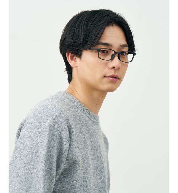  「スクエア型 メガネ | 横長 軽量 眼鏡 伊達めがね 度付き Zoff｜CLASSIC レンズ交換券付」|メガネ|