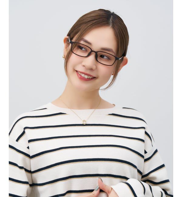  「スクエア型 メガネ | 横長 軽量 眼鏡 伊達めがね 度付き Zoff｜CLASSIC レンズ交換券付」|メガネ|