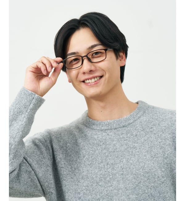  「スクエア型 メガネ | 横長 軽量 眼鏡 伊達めがね 度付き Zoff｜CLASSIC レンズ交換券付」|メガネ|