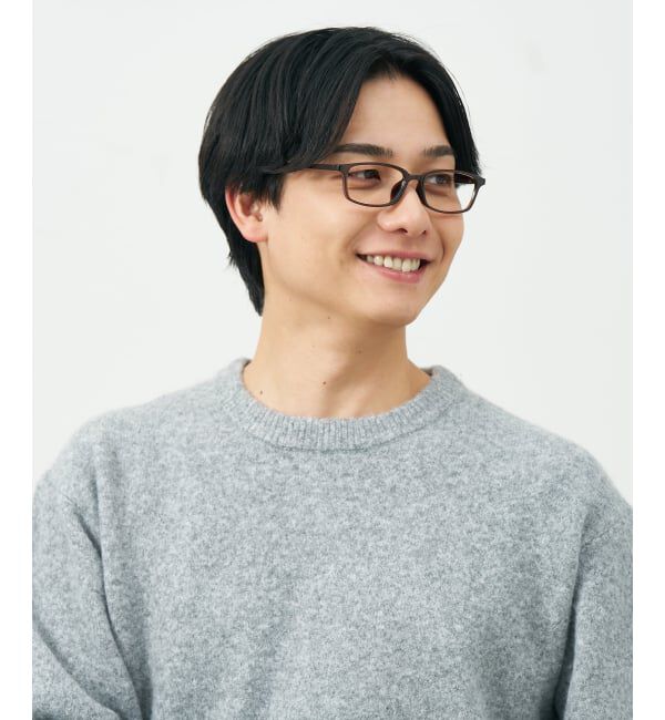  「スクエア型 メガネ | 横長 軽量 眼鏡 伊達めがね 度付き Zoff｜CLASSIC レンズ交換券付」|メガネ|