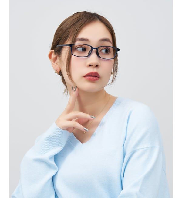  「スクエア型 メガネ | 横長 軽量 眼鏡 伊達めがね 度付き Zoff｜CLASSIC レンズ交換券付」|メガネ|