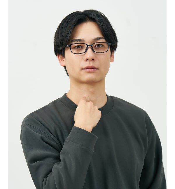  「スクエア型 メガネ | 横長 軽量 眼鏡 伊達めがね 度付き Zoff｜CLASSIC レンズ交換券付」|メガネ|