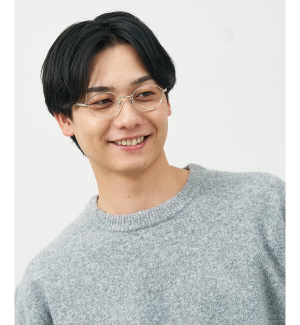  「オーバル 丸型 メガネ | メタルフレーム 眼鏡 伊達メガネ 度付き 度なし ユニセックス レンズ交換券付」|メガネ|