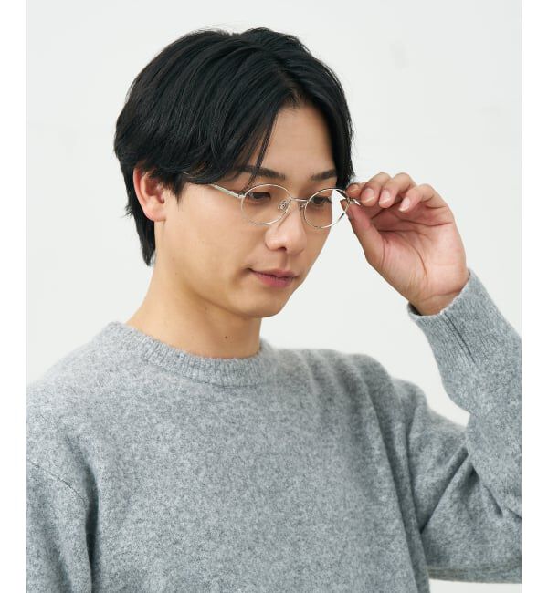  「オーバル 丸型 メガネ | メタルフレーム 眼鏡 伊達メガネ 度付き 度なし ユニセックス レンズ交換券付」|メガネ|