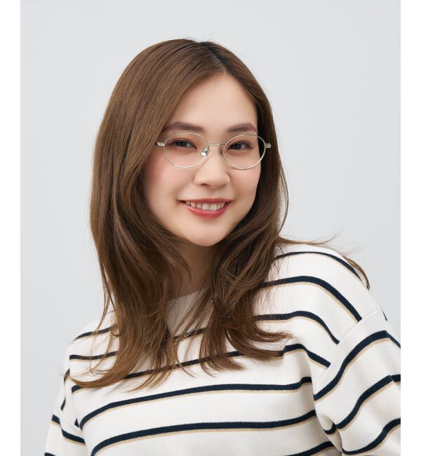  「オーバル 丸型 メガネ | メタルフレーム 眼鏡 伊達メガネ 度付き 度なし ユニセックス レンズ交換券付」|メガネ|