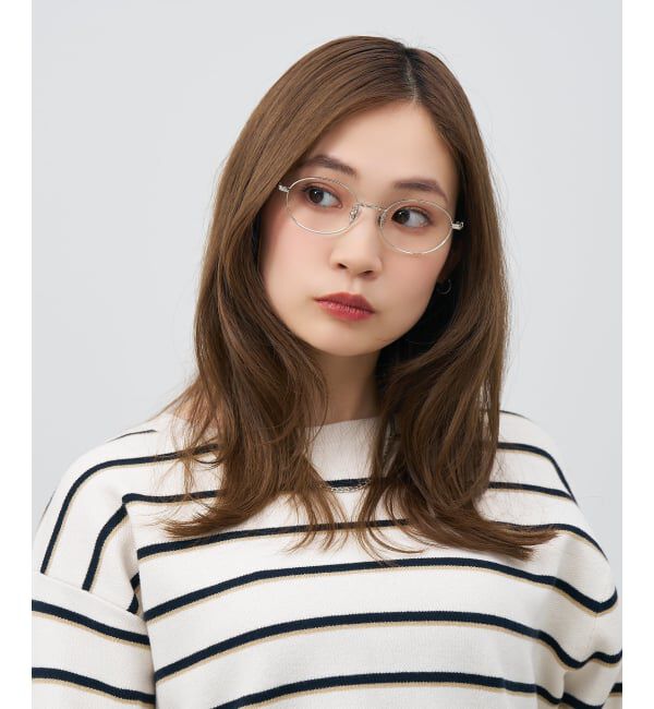  「オーバル 丸型 メガネ | メタルフレーム 眼鏡 伊達メガネ 度付き 度なし ユニセックス レンズ交換券付」|メガネ|