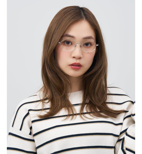  「オーバル 丸型 メガネ | メタルフレーム 眼鏡 伊達メガネ 度付き 度なし ユニセックス レンズ交換券付」|メガネ|