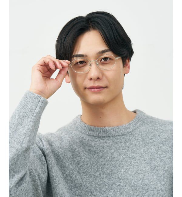  「オーバル 丸型 メガネ | メタルフレーム 眼鏡 伊達メガネ 度付き 度なし ユニセックス レンズ交換券付」|メガネ|