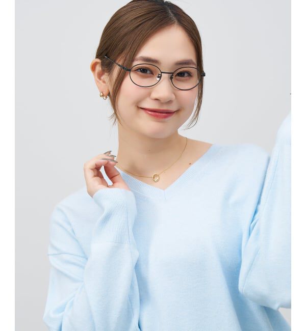  「オーバル 丸型 メガネ | メタルフレーム 眼鏡 伊達メガネ 度付き 度なし ユニセックス レンズ交換券付」|メガネ|