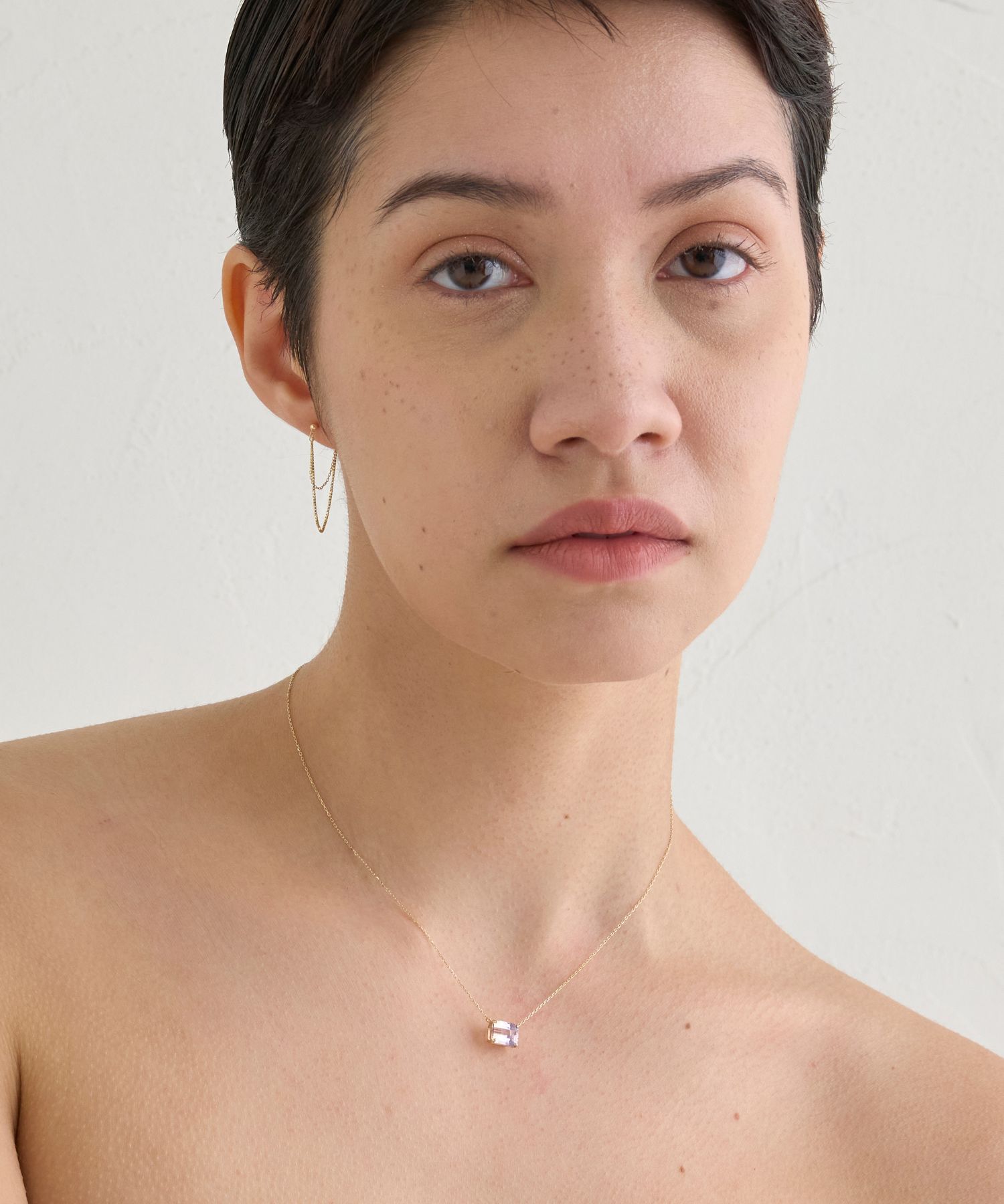 JUPITER「【K10】チェーンフープピアス」|ピアス|