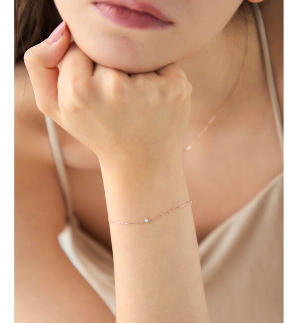 ete「[レイヤード] K10MPG ダイヤモンド ブレスレット」|ブレスレット・バングル|